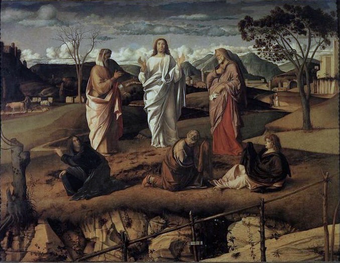 A Transfiguração, de Giovanni Bellini, c. 1487 [Museu Nacional de Capodimonte, Nápoles, Itália]